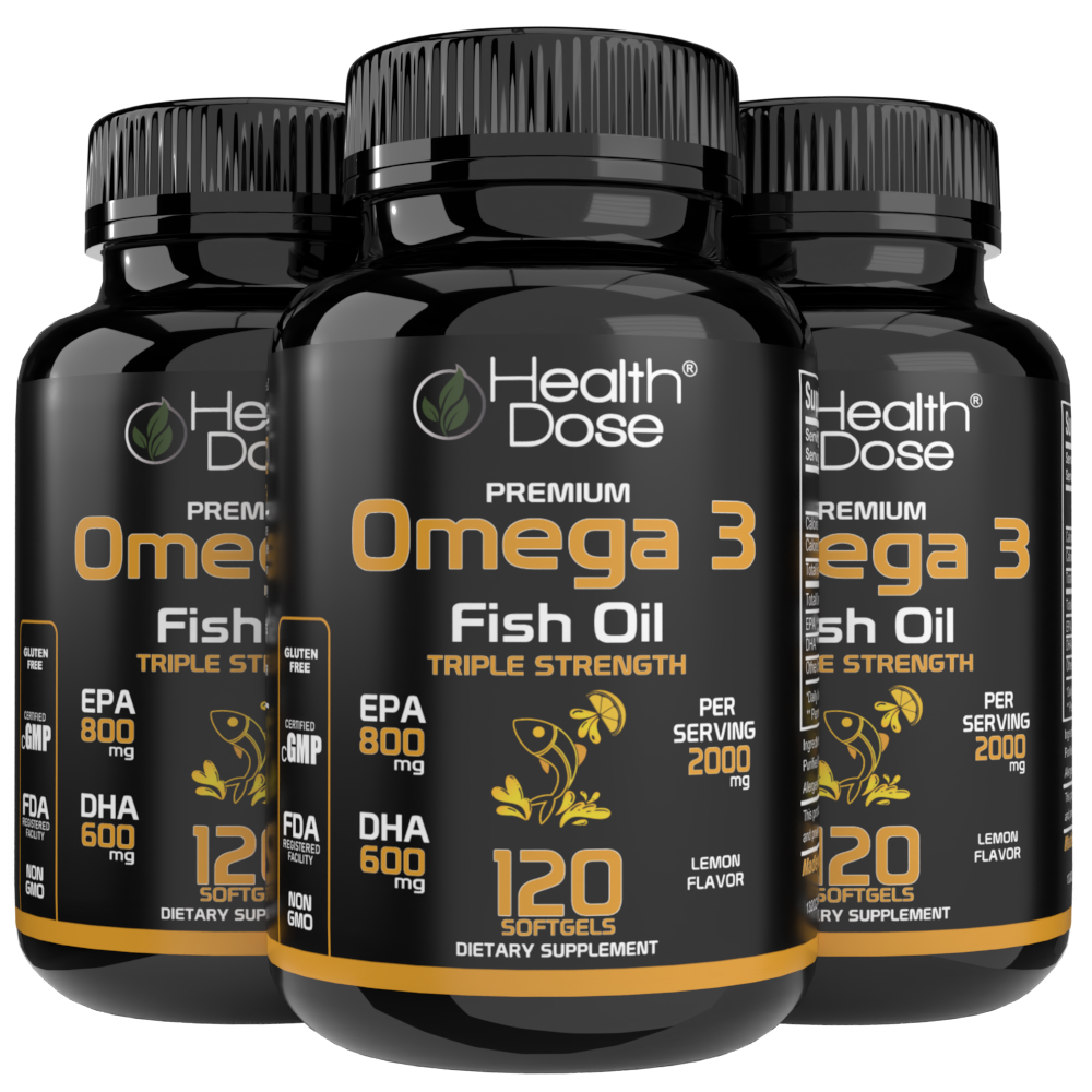 Premium Omega 3 Fish Oil Triple Strength. 120 Softgels 13