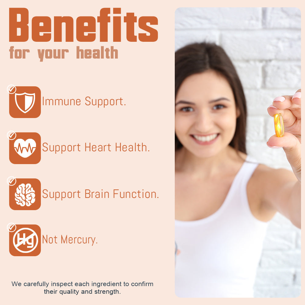 Premium Omega 3 Fish Oil Triple Strength. 120 Softgels 2