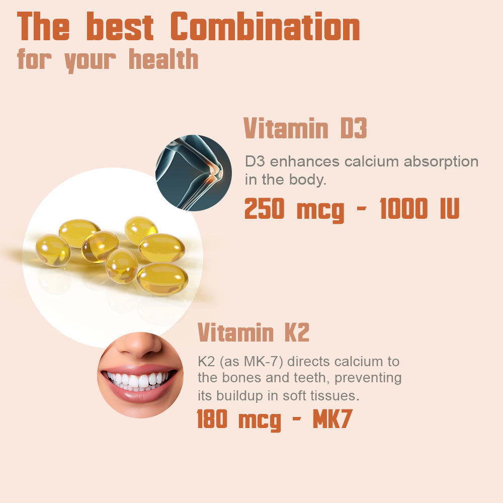Vitamin D3 + K2. 180 Liquid Softgels 4