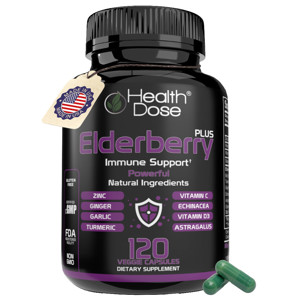 Elderberry Plus With Vitamin C & More 120 Capsules