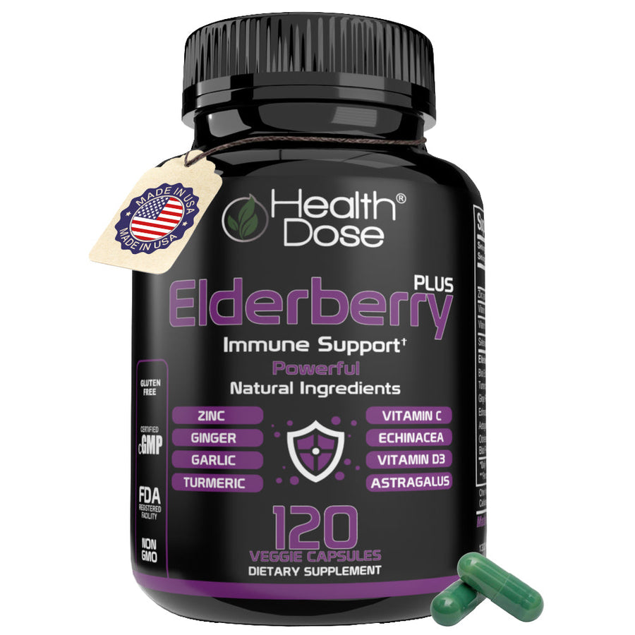 Elderberry Plus With Vitamin C & More 120 Capsules