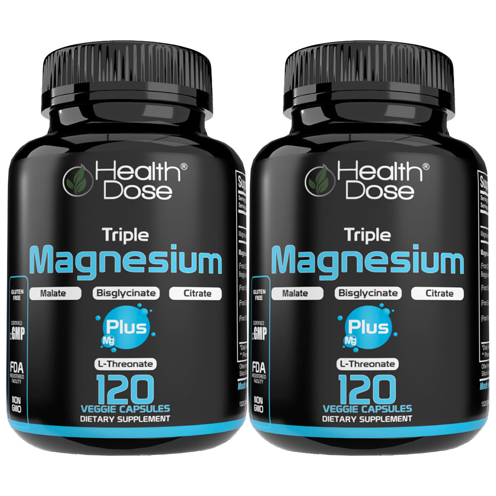 Health Dose Triple Magnesium + L-threonate.120 Capsules 11